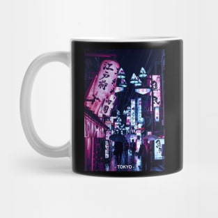 Tokyo Street Neon Synthwave Mug